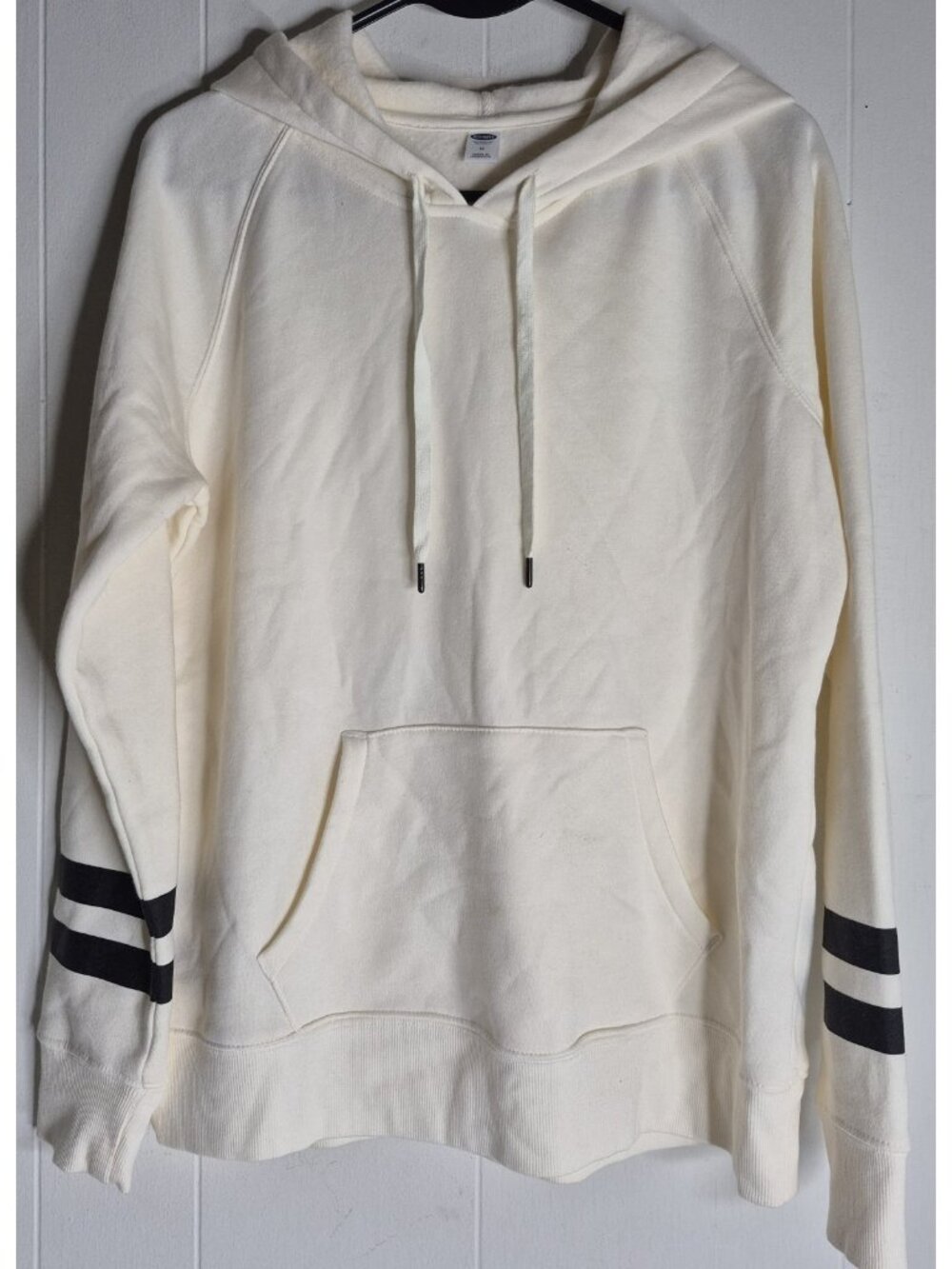 Old Navy Long Sleeve Pullover Hoodie Women's Size M Cream